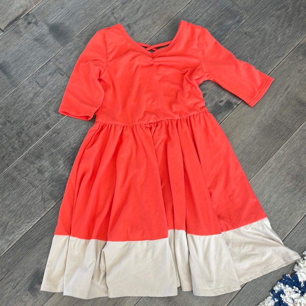 Dot Dot Smile orange and tan dress size 3/4
